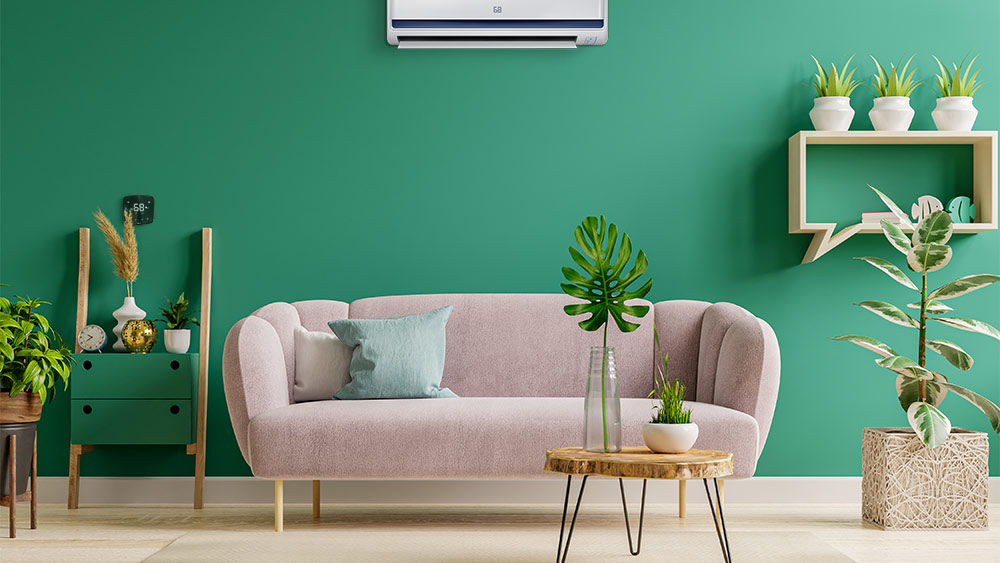 Cielo breez conectado con mini-split para mantener la temperatura ambiente ideal y ahorrar en facturas de calefacción