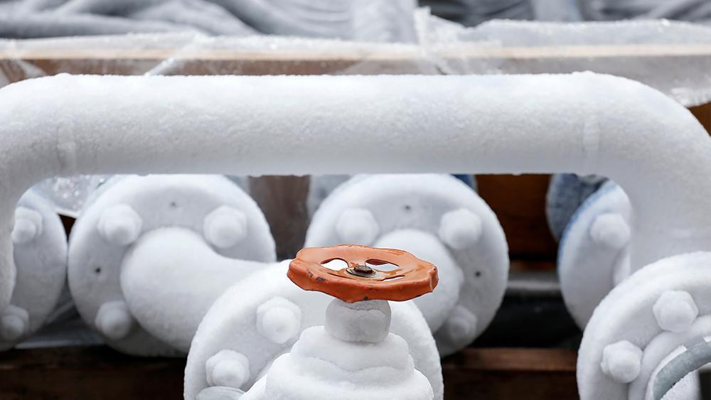 Tuberías congeladas en invierno